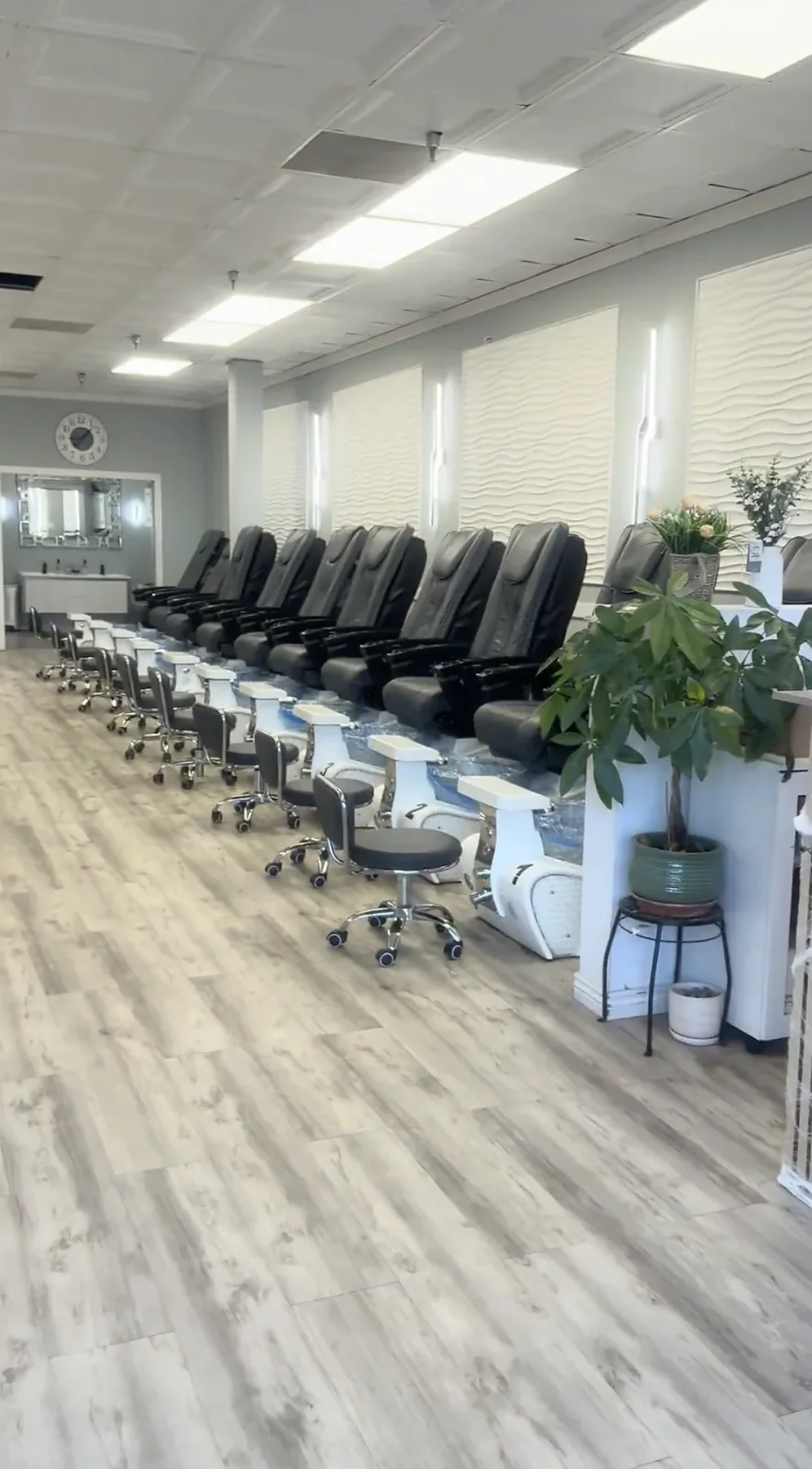 Pedicure chairs at Angelic Nails & Lash in Littleton